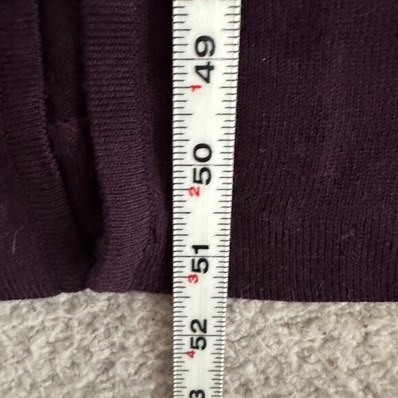 Saint Tropez West Embroidered Burgundy Duster Cardigan Sweater Maxi - Picture 15 of 16